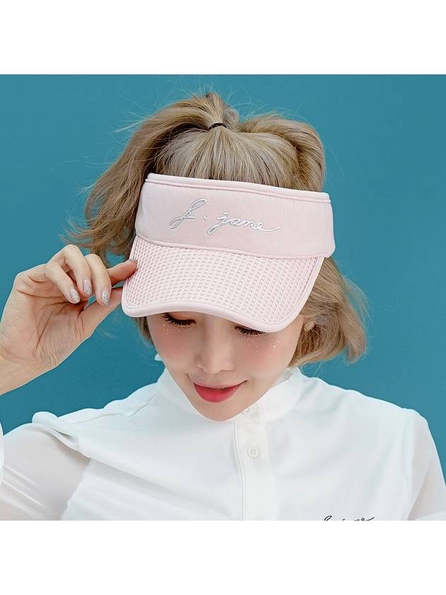 Golf Wear Waffle Suncap Pink - J JANE - BALAAN 1