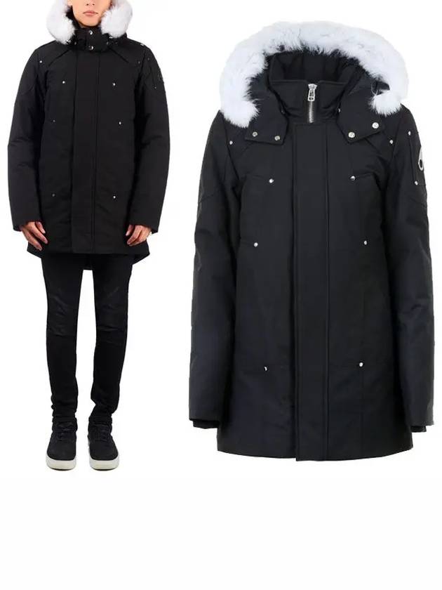 Original Stirling Parka White Fox Fur Black - MOOSE KNUCKLES - BALAAN 2