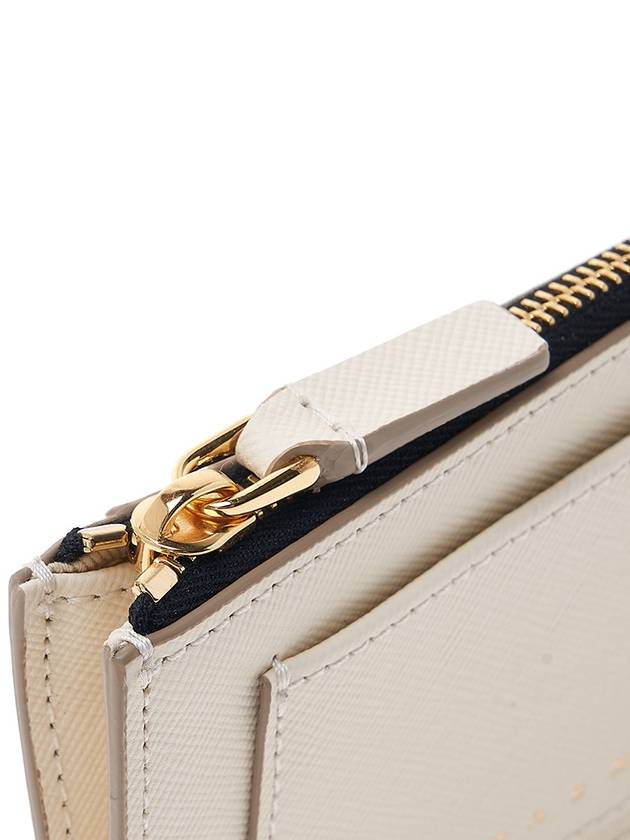 Saffiano Zipper Card Wallet White - MARNI - BALAAN 8