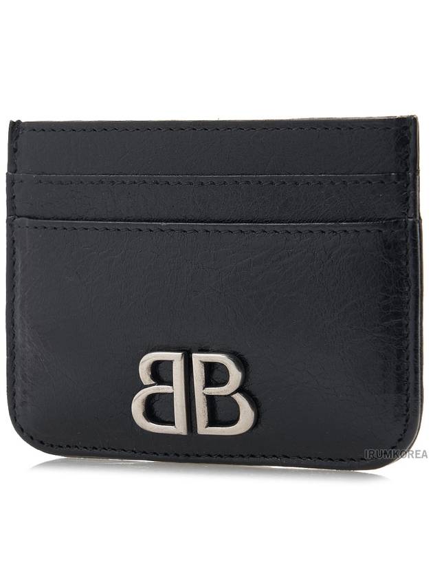 BB Logo Card Wallet Black - BALENCIAGA - BALAAN 3