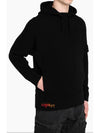 Waffen Knit Hoodie Black - STONE ISLAND - BALAAN 5