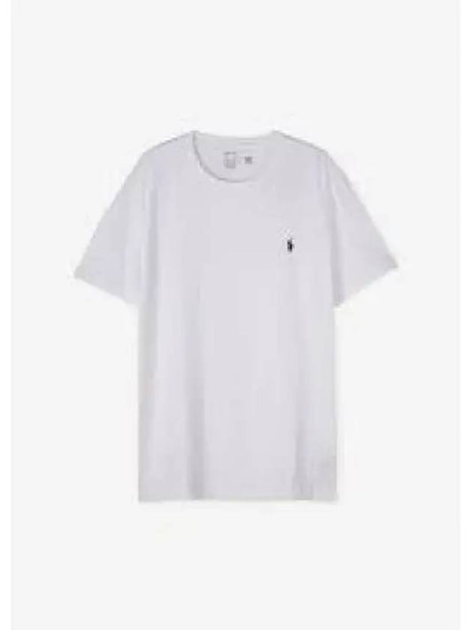 Savings Custom Slim Fit Cotton T Shirt White - POLO RALPH LAUREN - BALAAN 1