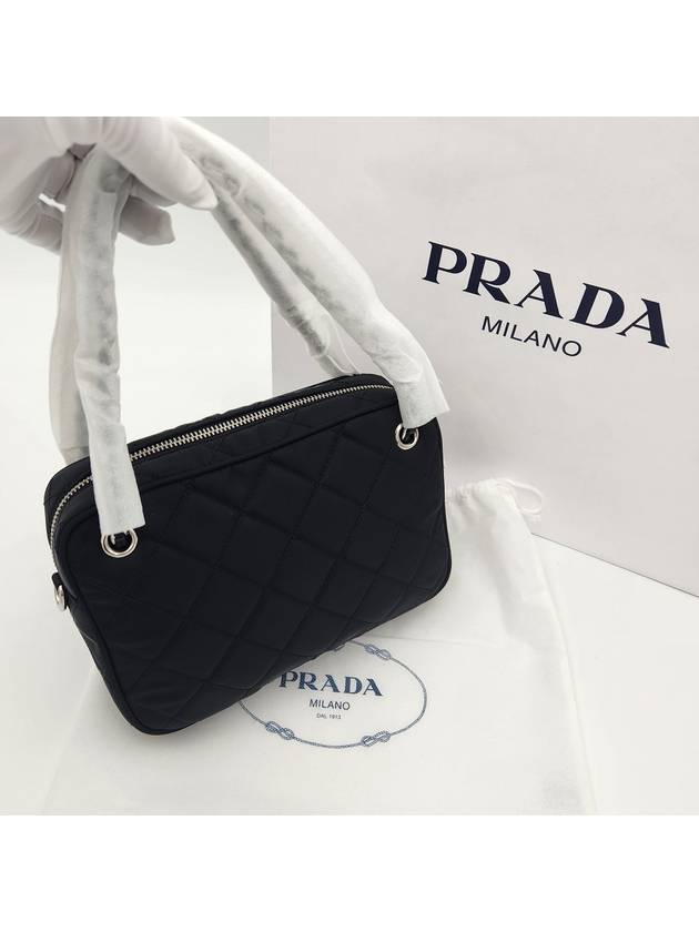 Nylon Quilted Tessuto Mini Shoulder Bag Black - PRADA - BALAAN 4