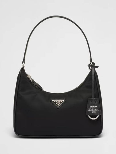 Re-Edition 2005 Saffiano Trimming Re-Nylon Shoulder Bag Black - PRADA - BALAAN 2