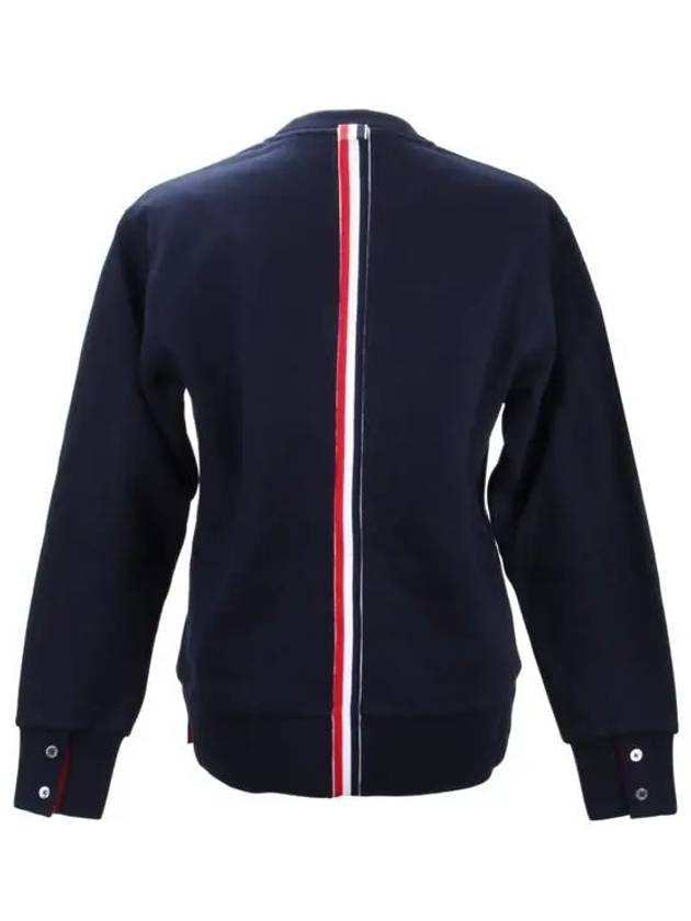 Center Back RWB Stripe Classic Loopback Crewneck Sweatshirt Navy - THOM BROWNE - BALAAN 4