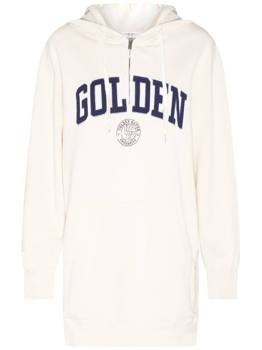 Hooded Sweatshirt Midi Dress White - GOLDEN GOOSE - BALAAN 2