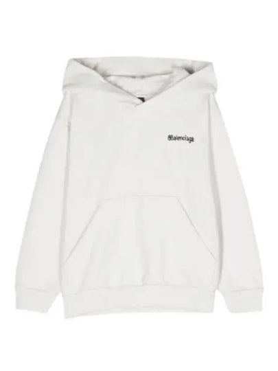 Logo Large Fit Hoodie White - BALENCIAGA - BALAAN 2