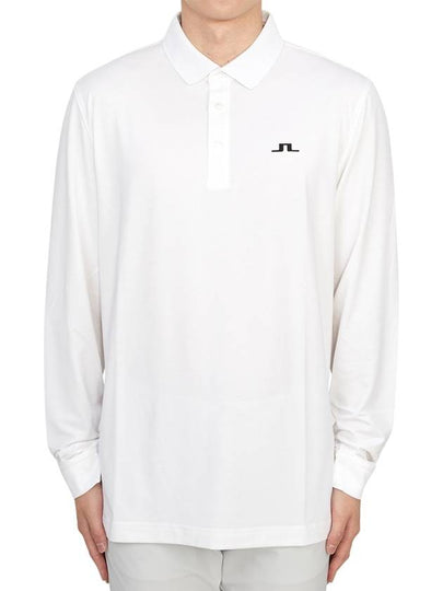 Florian Polo Long Sleeve T-Shirt White - J.LINDEBERG - BALAAN 2