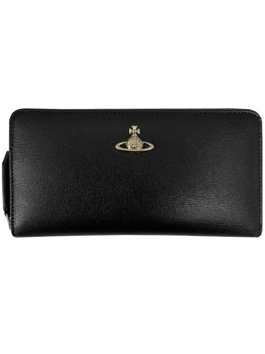 13th Anniversary ORB Logo Saffiano Long Wallet 51050023 40153 N460 - VIVIENNE WESTWOOD - BALAAN 2