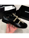 CC pearl logo tweed slippers black - CHANEL - BALAAN 4