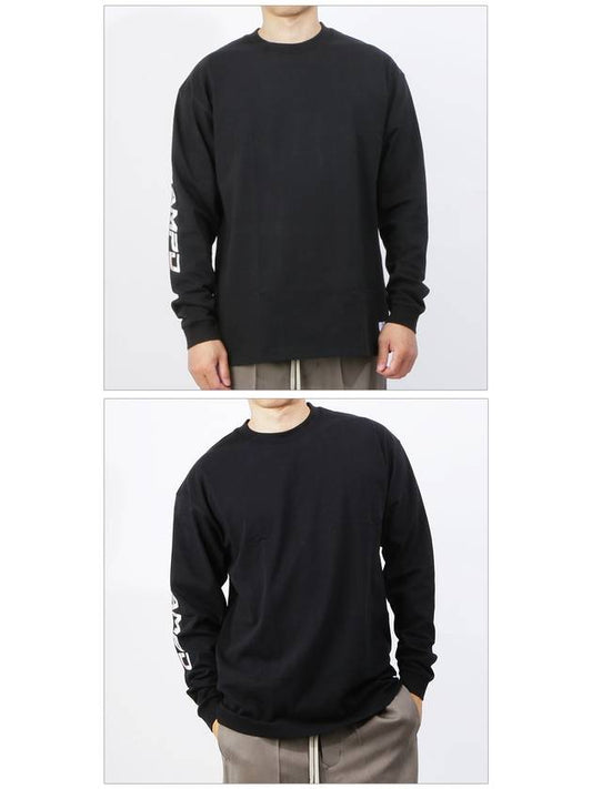 Logo long sleeve tshirt SLA M1883LT BLK - STAMPD - BALAAN 2