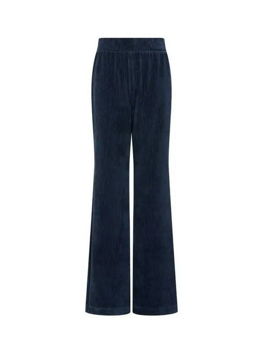UNDERWEAR ARMANI BRAND DAY 10% 5 18 5 19 Women's Ribbed Embroidery Logo Bell Fit Pants Navy 271898 - EMPORIO ARMANI - BALAAN 1