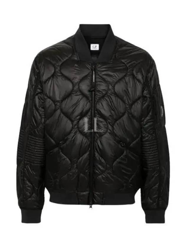 Liner Padded Bomber Jacket Black - CP COMPANY - BALAAN 2