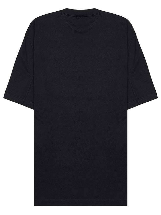 Logo Cotton Short-Sleeved T-Shirt Black - BRUNELLO CUCINELLI - BALAAN 3