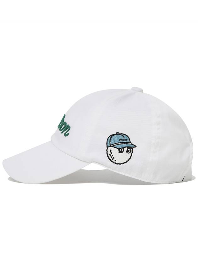 Malbon Script Ball Cap WHITE - MALBON GOLF - BALAAN 2