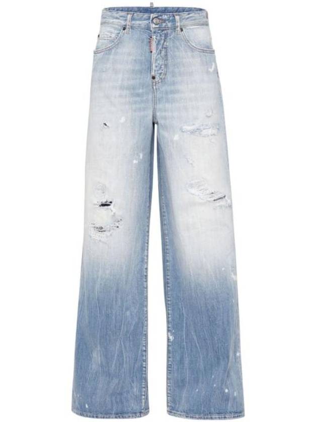 24FW Denim Straight Pants S75LB0951 S30309 470 BLUE - DSQUARED2 - BALAAN 1