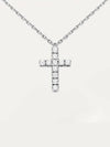 Symbol Cross Necklace White Gold Silver - CARTIER - BALAAN 2