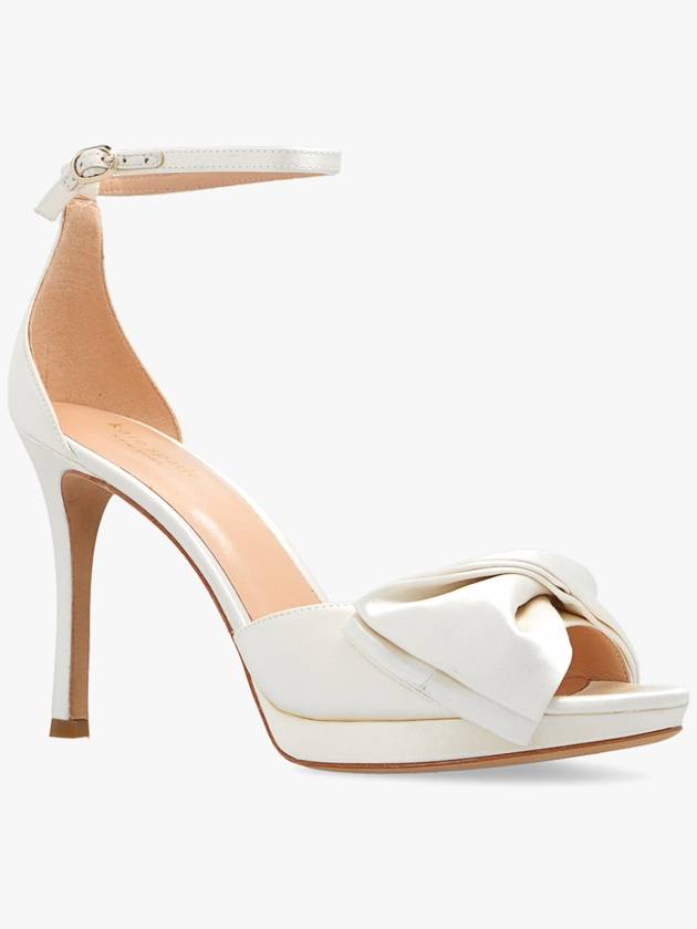 Kate Spade Satin Heeled Sandals, Women's, Cream - KATE SPADE - BALAAN 4