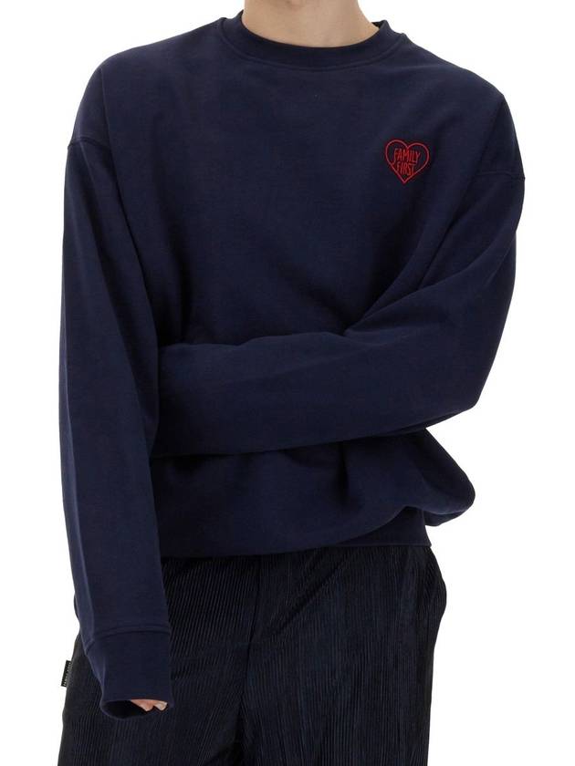 Family First Sweatshirt With Heart Embroidery - FAMILY FIRST - BALAAN 7