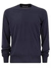 Plain Cotton Knit Top Navy - BRUNELLO CUCINELLI - BALAAN 2