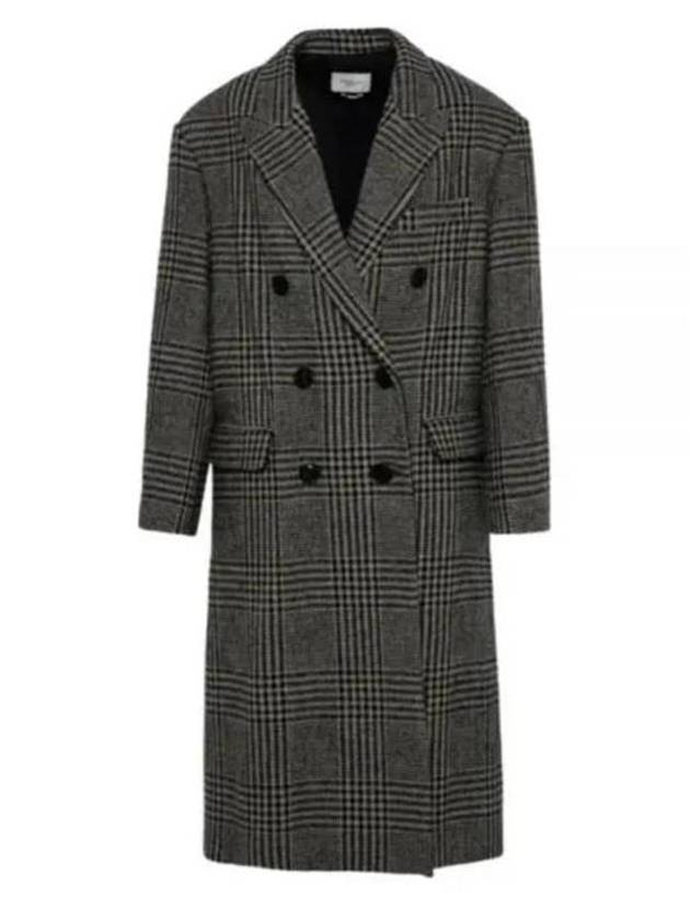 Coat MA1292 22A084E ECBK Ecru Black - ISABEL MARANT - BALAAN 1