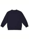 Embroidered logo brushed sweatshirt navy women JUH040 AG18 - FENDI - BALAAN 4