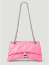 Crush Chain Shoulder Bag Pink - BALENCIAGA - BALAAN 2