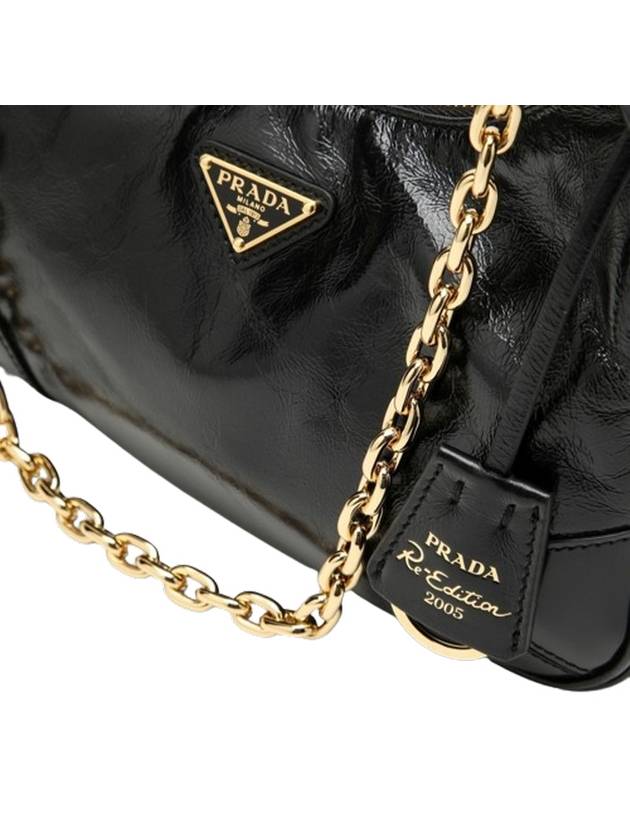 Re-Edition 2005 Leather Shoulder Bag Black - PRADA - BALAAN 5