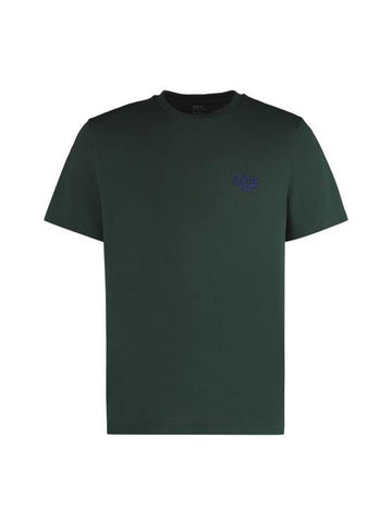 Raymond Logo Short Sleeve T-Shirt Green - A.P.C. - BALAAN 1