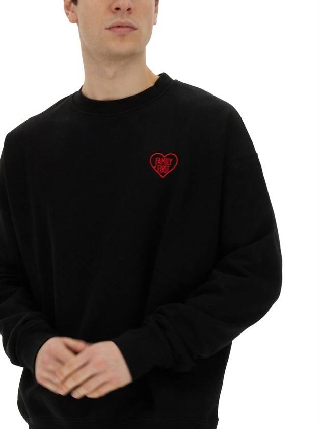 SWEATSHIRT WITH HEART EMBROIDERY - FAMILY FIRST - BALAAN 4