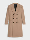 Boxy Coat Cashmere Cloth Dark Camel - CELINE - BALAAN 2