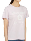 University Print Short Sleeve T-Shirt Pink - GOLDEN GOOSE - BALAAN 6