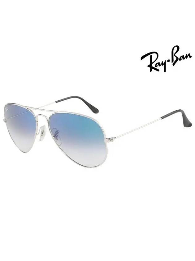 Aviator Metal Sunglasses Blue - RAY-BAN - BALAAN 3