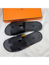 Izmir Sandal Calfskin & Noir - HERMES - BALAAN 6