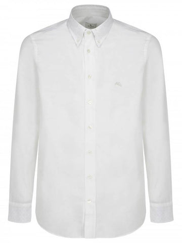 Logo Long Sleeve Shirt White - ETRO - BALAAN 1