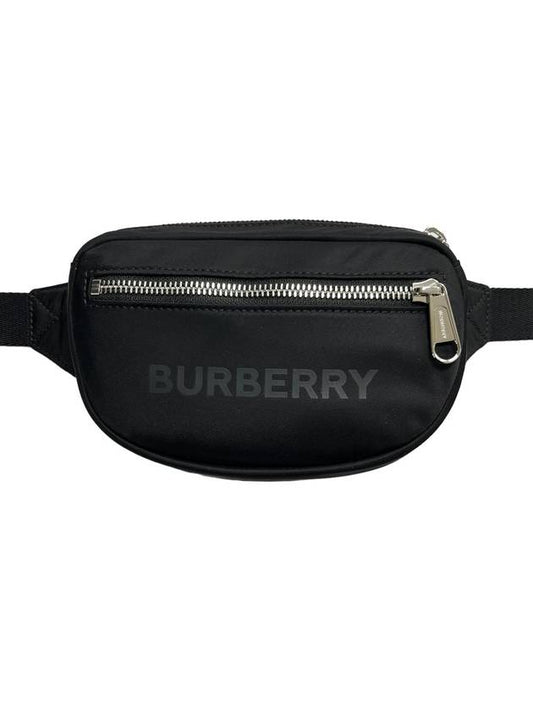 Logo Small Nylon Cannon Belt Bag Black - BURBERRY - BALAAN