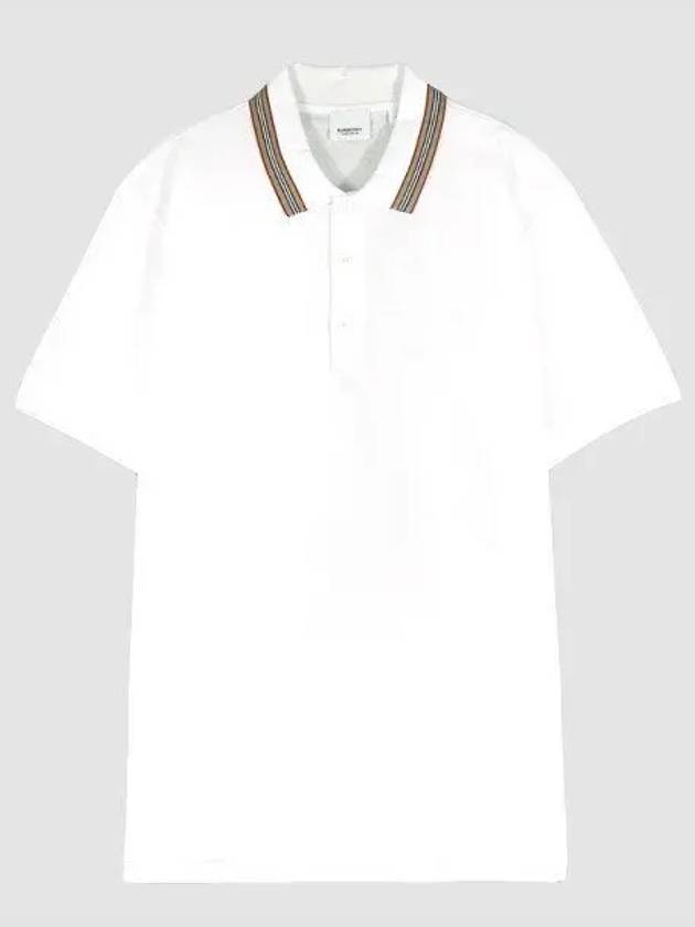 Cotton Polo Shirt White - BURBERRY - BALAAN 2