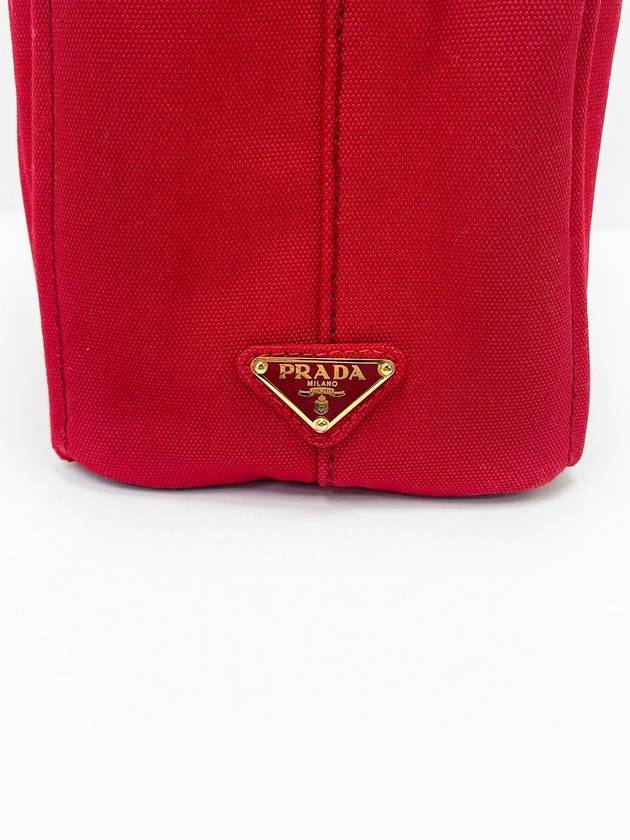 Red Canapa Canvas Tote Bag 4VPRB23148 - PRADA - BALAAN 5