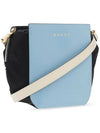 Gusset Shoulder Bucket Bag Blue - MARNI - BALAAN 5