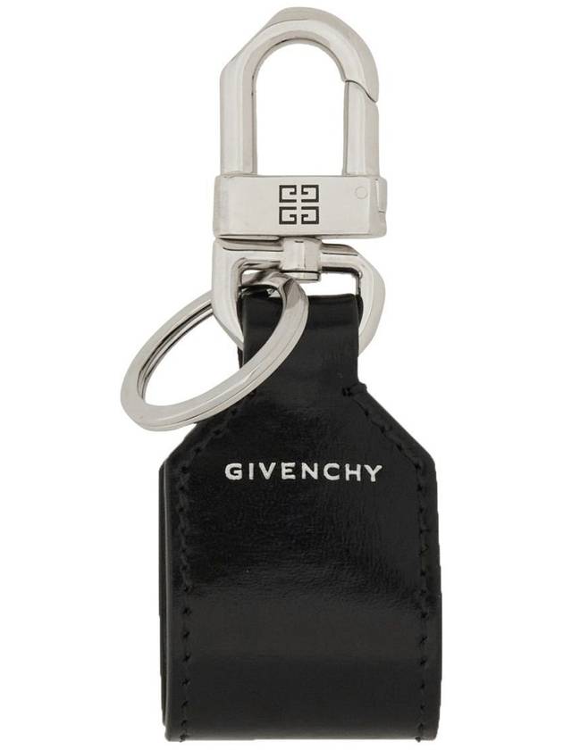 4G logo leather key holder black - GIVENCHY - BALAAN 3