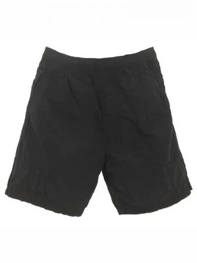 Embroidery Logo Swim Shorts Black - STONE ISLAND - BALAAN 1