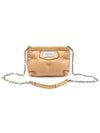 S56WF0161 Beige Grain Nappa Glam Slam Red Carpet Chain Mini Pouch Crossbody Bag - MAISON MARGIELA - BALAAN 1