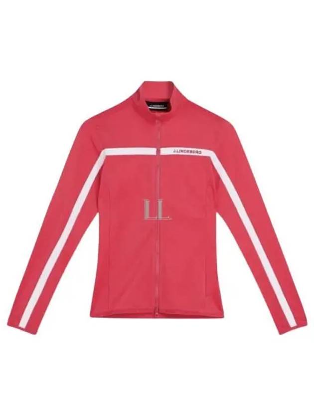 Women's Zenith Mid Layer Zip-Up Jacket Pink - J.LINDEBERG - BALAAN 2