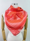 Chandal Circuit Faubourg Chemise 90 Rose Coral Orange Silk Carré Scarf H073718S 42 - HERMES - BALAAN 6