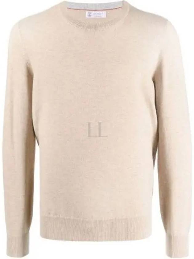 Wool Cashmere Knit Top Beige - BRUNELLO CUCINELLI - BALAAN 2