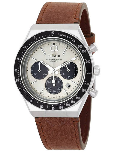 Timex Q Chronograph Quartz Cream Dial Men's Watch TW2V42800 - TIMEX - BALAAN 1