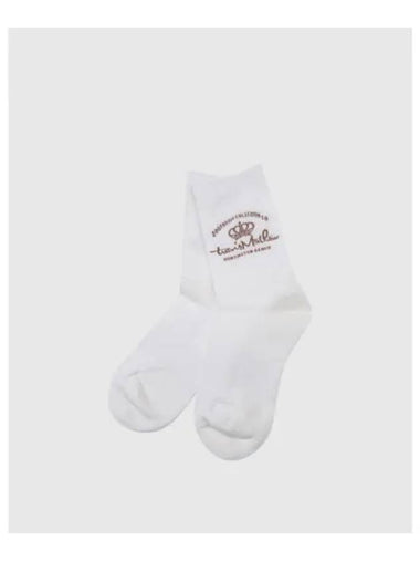 TRAVISMATHEW Women s Logo Point Medium Neck Socks White - TRAVIS SCOTT - BALAAN 1