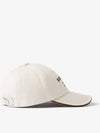 Horseferry Motif Cotton Canvas Ball Cap Ivory - BURBERRY - BALAAN 4