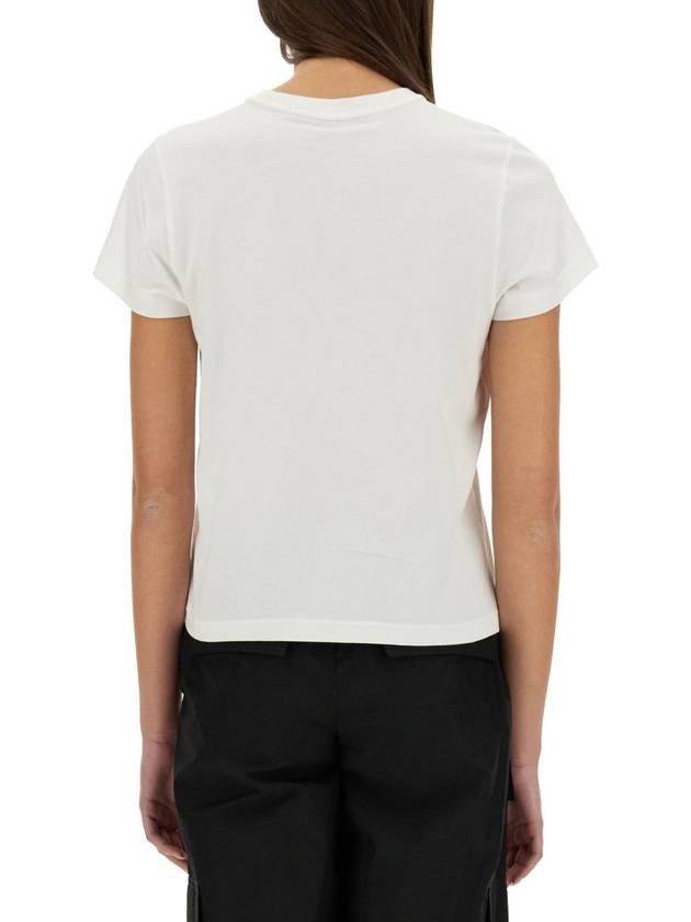 Alexander Wang Worn-Out Effect Logo Cotton Jersey T-Shirts Clothing - ALEXANDER WANG - BALAAN 4