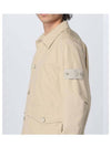 Men's Ghost Piece  O Ventile Cotton Jacket Beige - STONE ISLAND - BALAAN 5